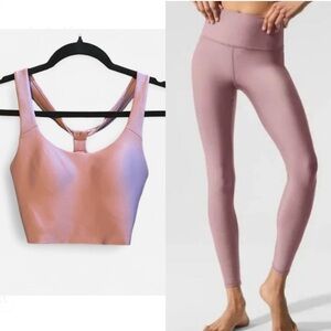 ALO Yoga Dusty Rose Pink Set